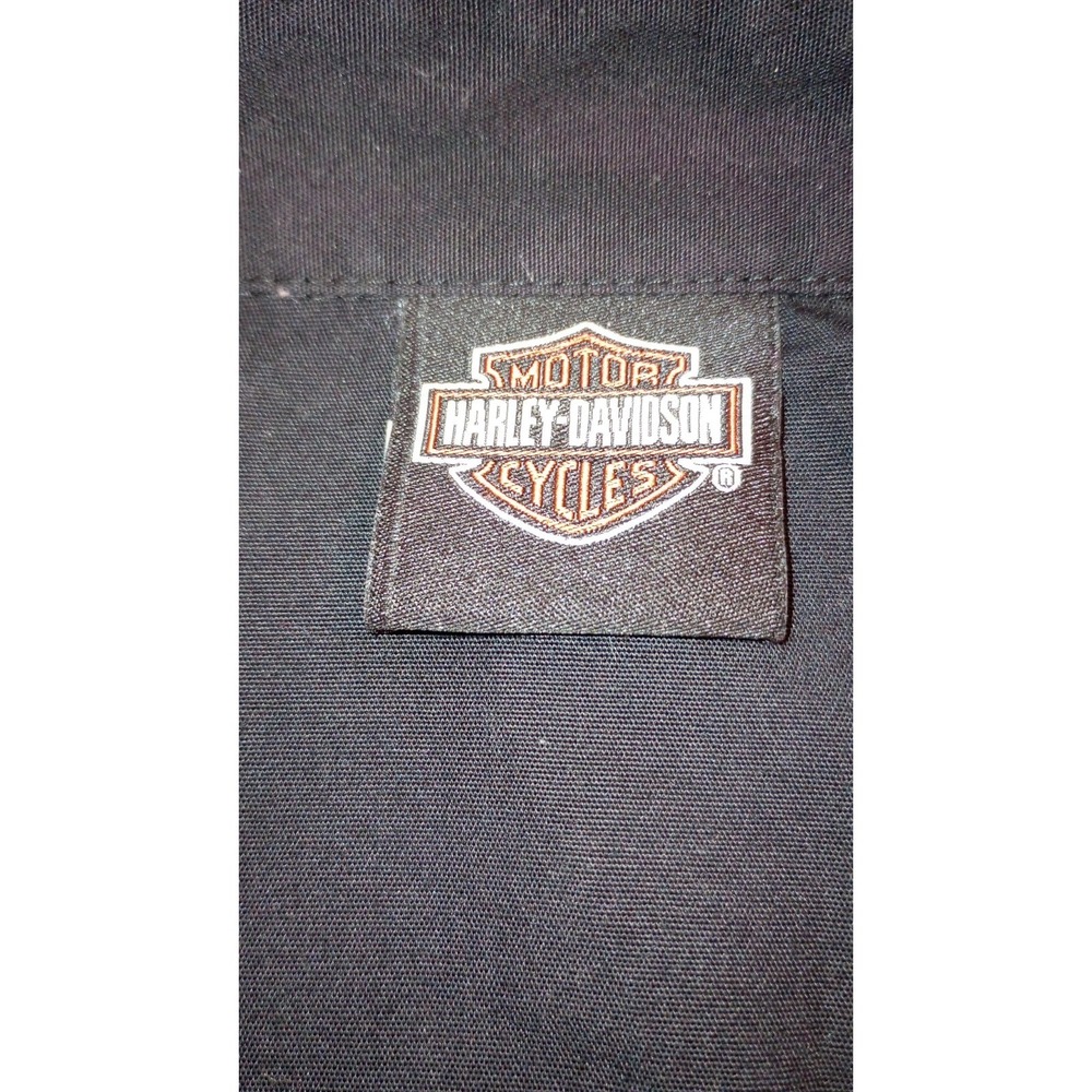 Harley Davidson Screamin Eagle Colorblock Mechanic Shirt Mens 4XL Vintage 90s - Picture 6 of 10